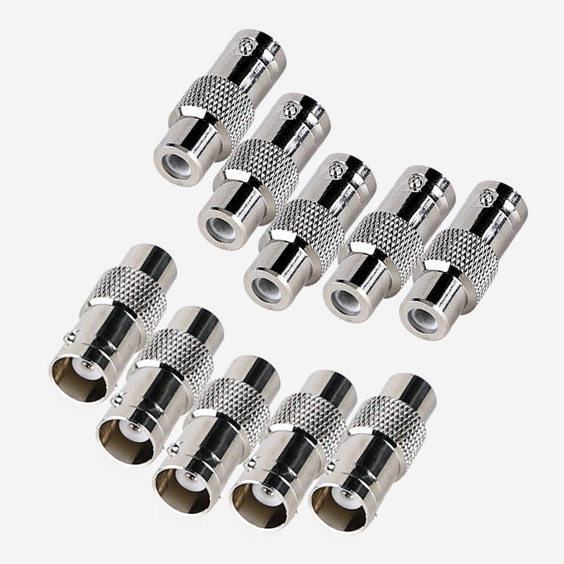 Inovat BNC Female to RCA Female Coupler Adapter Connector for CCTV Security Surveillance Systems (Pack of 10) - Image 5
